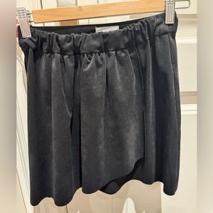 Suede skirt